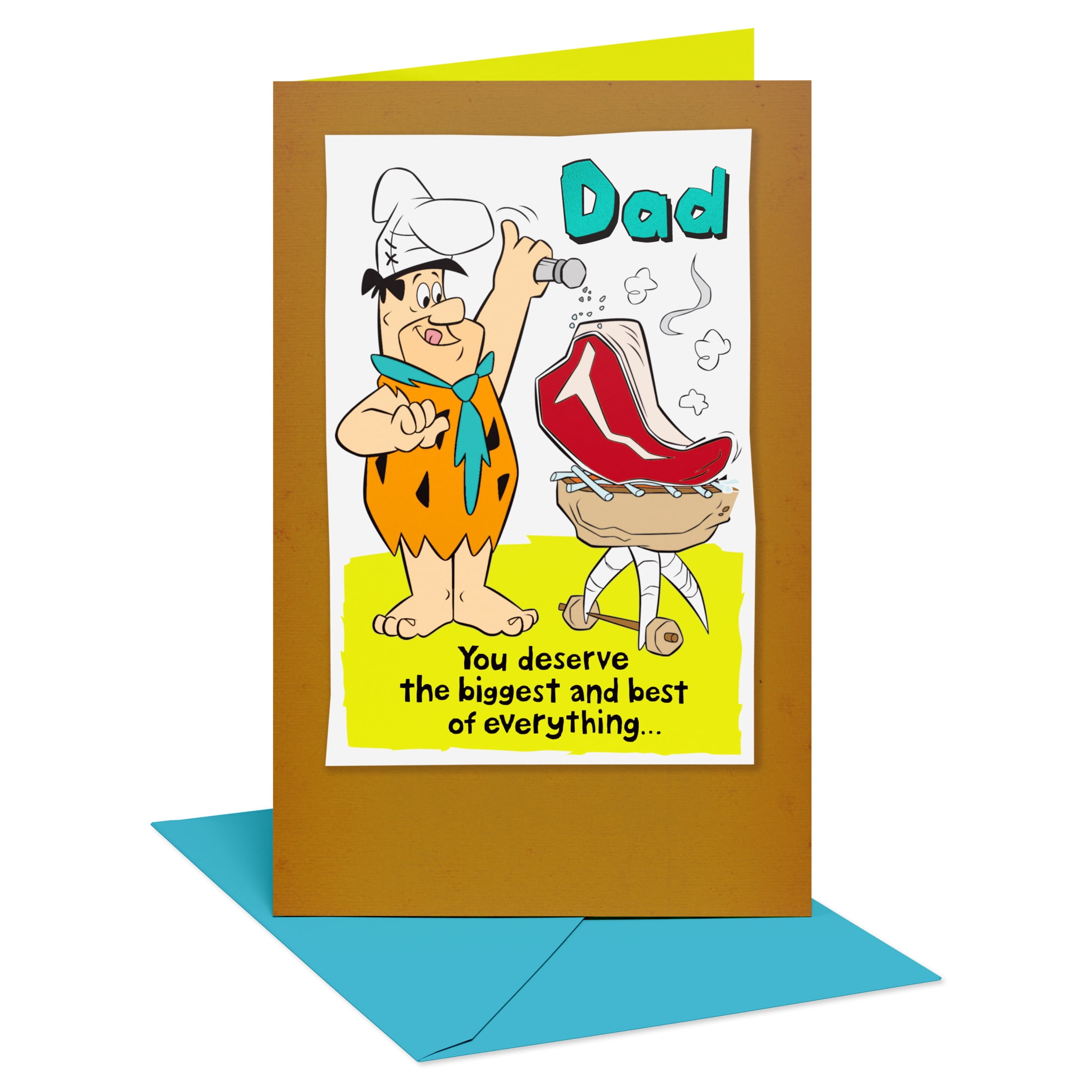 American Greetings The Flintstones Father's Day Card for Dad (Best Steak Ever)