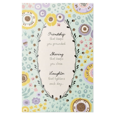 American Greetings Friendship Anniversary Card for Couple with Glitter