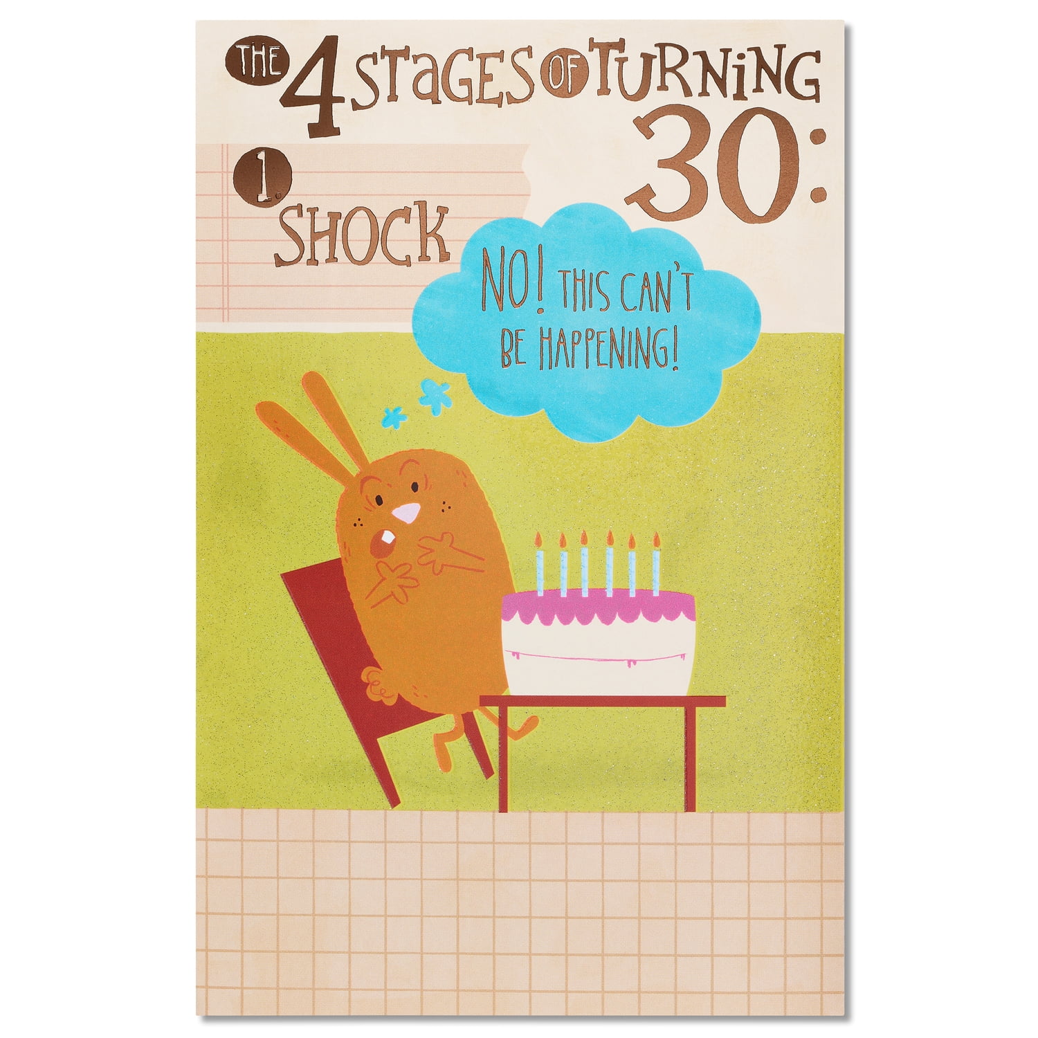 American Greetings Funny 30th Birthday Card (Four Stages) - Walmart.com for Free Printable Funny 30th Birthday Cards