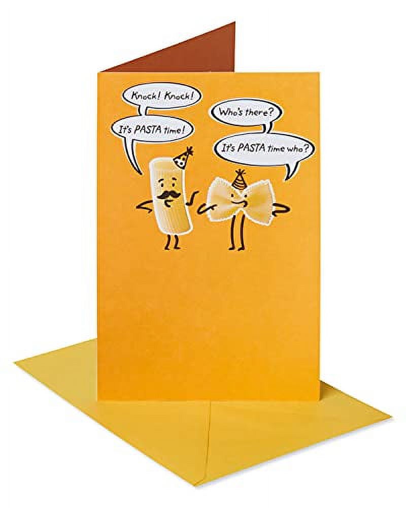 American Greetings Funny Belated Birthday Card (Pasta Time)