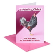 American Greetings Funny Birthday Card for Her, Sassy Chicken "Cluck Off" Humor Design, Includes Envelope