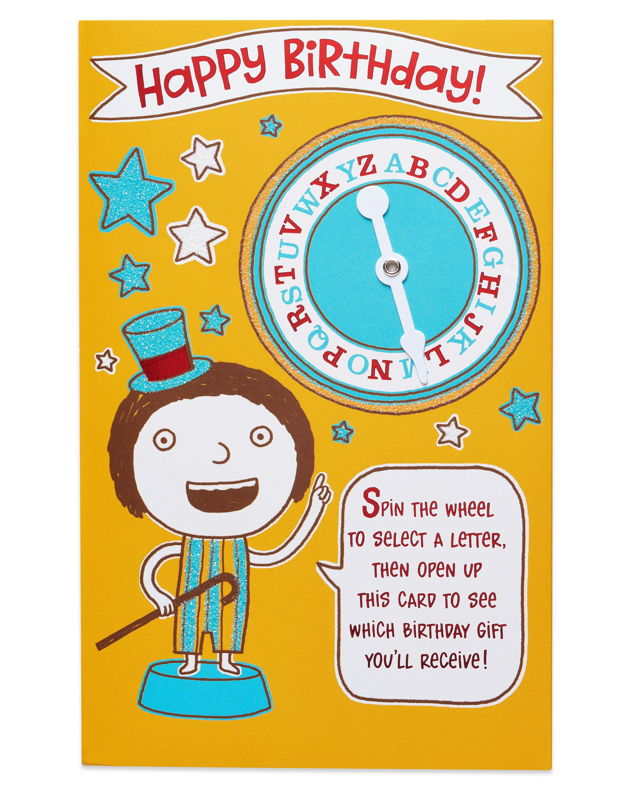 American Greetings Funny Card Birthday Card with Glitter - Walmart.com