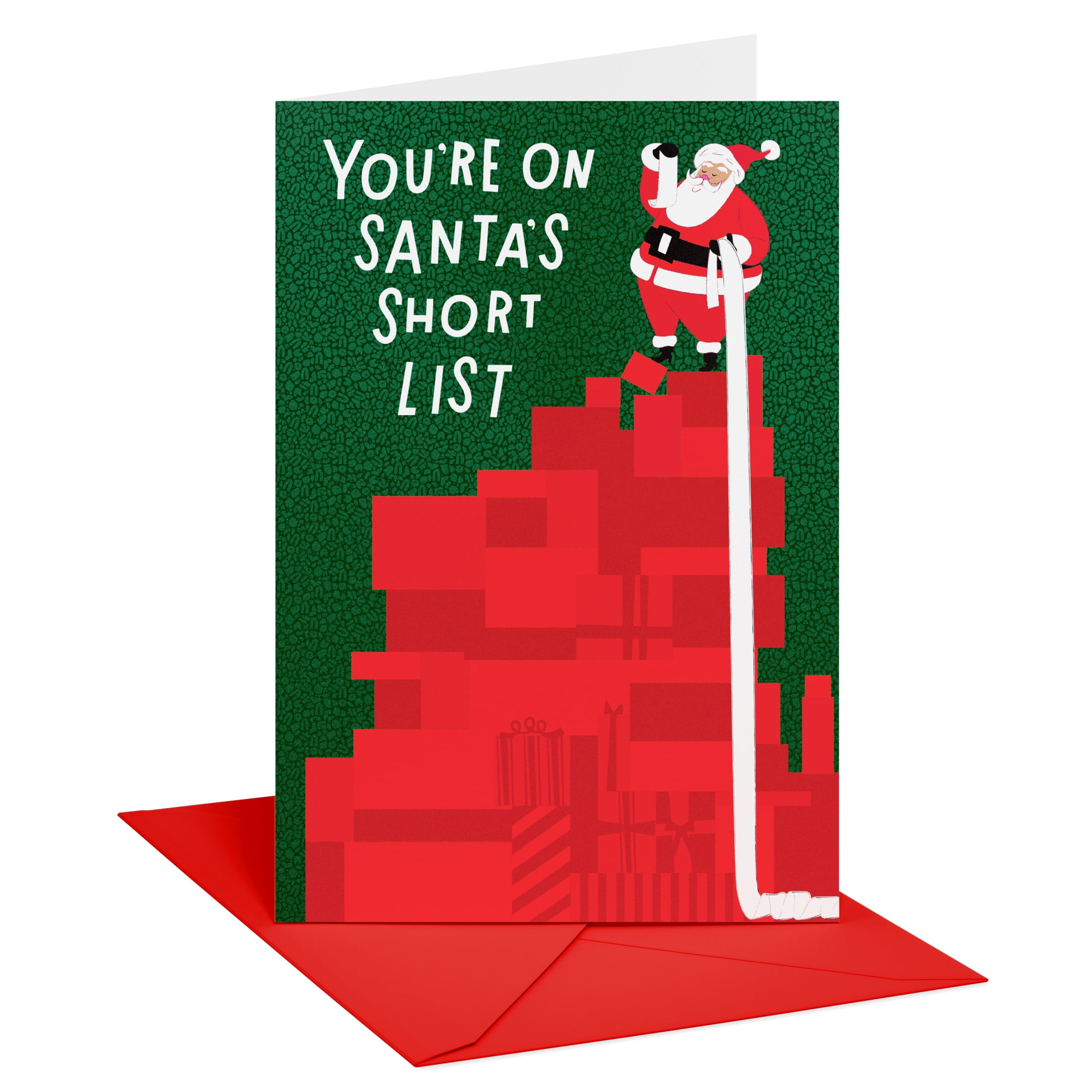 American Greetings Funny Christmas Card for Anyone (Santa's Short List)