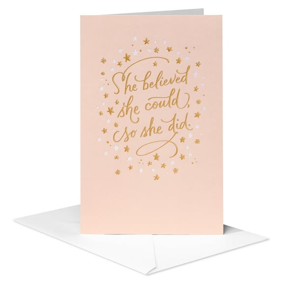 American Greetings Graduation Card for Her (She Believed She Could)