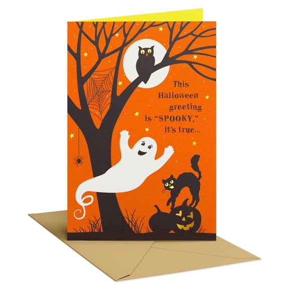 American Greetings Halloween Card (Ghost to Show)