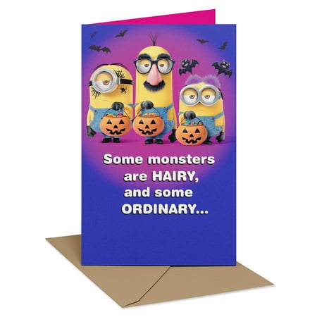 American Greetings Despicable Me Minions Halloween Greeting Card for Kids (SCARY)