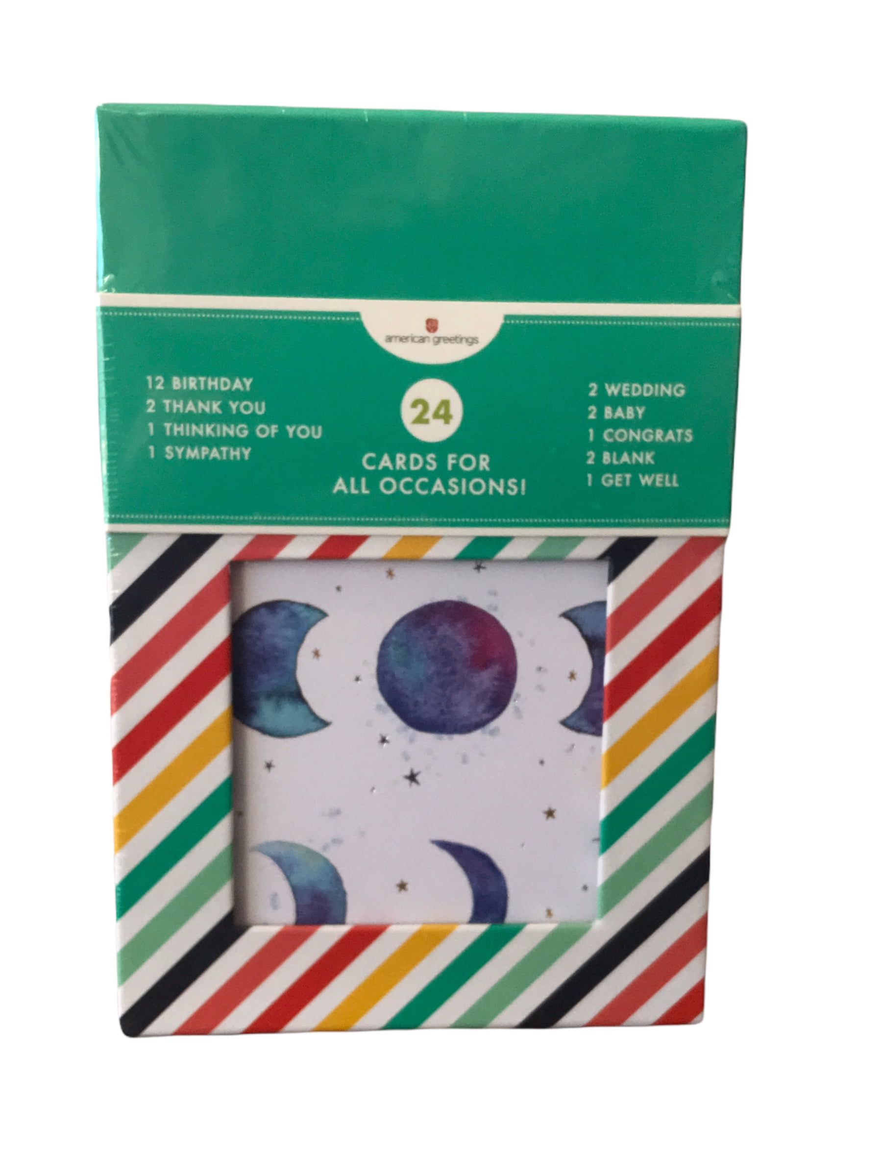 American Greetings Handmade All Occasions Greeting Cards, with Envelopes 3" x 8.25" (24 Count)