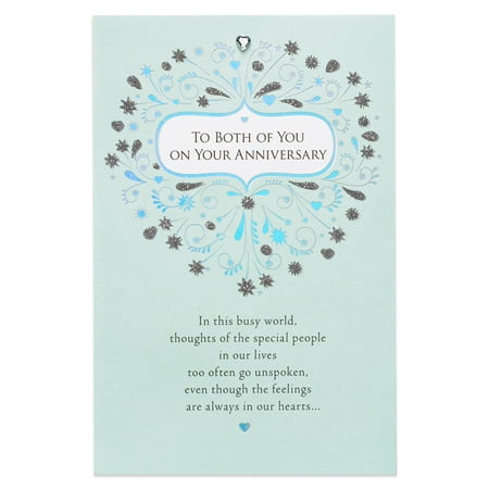 American Greetings Happiness Anniversary Card for Couple with Rhinestone