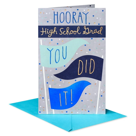 American Greetings Graduation Card for High School Graduate (You Did It!)