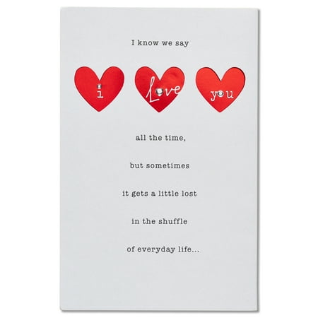 American Greetings I Love You Anniversary Card with Rhinestone