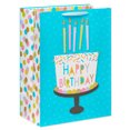 thumbnail image 1 of American Greetings Jumbo Happy Birthday Cake Gift Bag, 1 of 4