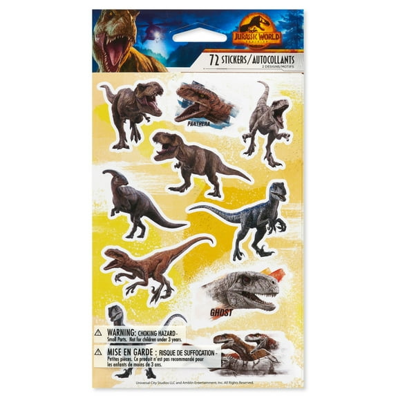 American Greetings Jurassic Park Stickers (72-Count)