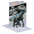 thumbnail image 1 of American Greetings Jurassic World Birthday Card for Boy (The Hunt is On), 1 of 3