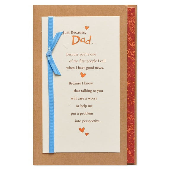 American Greetings Just Because Birthday Card for Dad with Foil