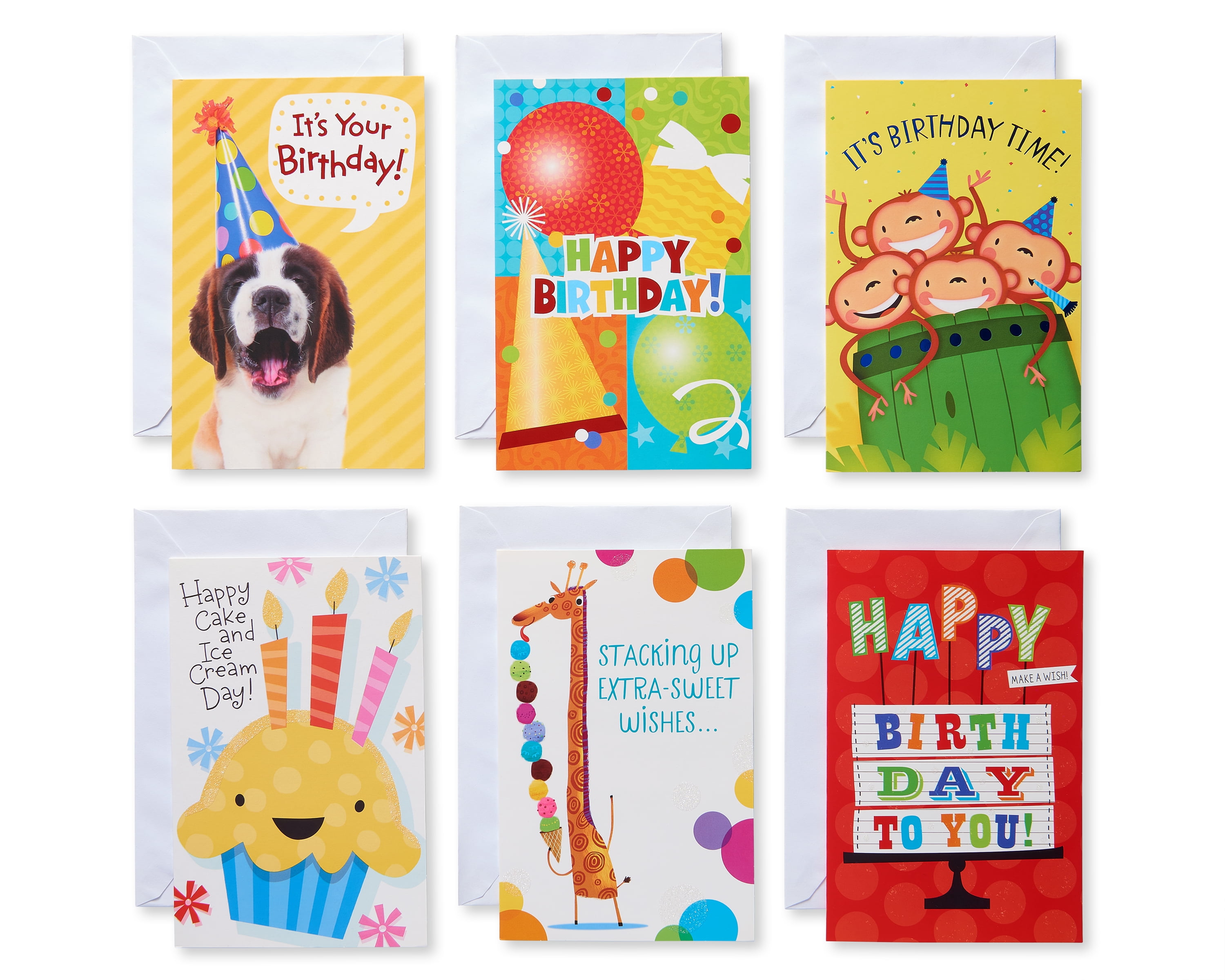 American Greetings Kids Birthday Cards Bundle (12Count)