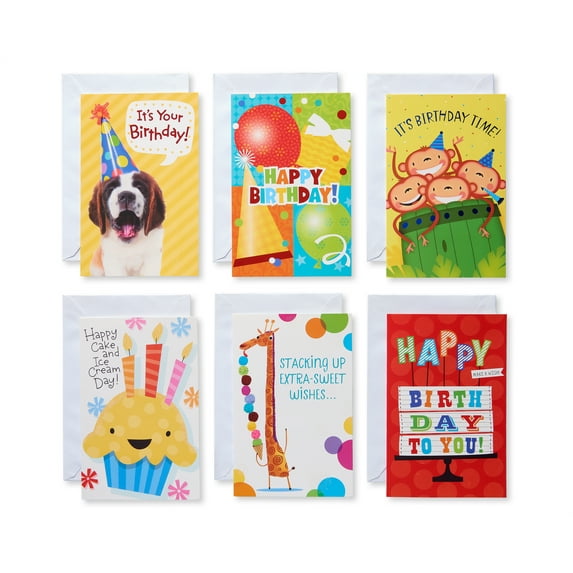American Greetings Kids Birthday Cards Bundle (12-Count)