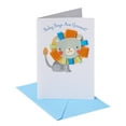 thumbnail image 1 of American Greetings Lion New Baby Boy Congratulations Greeting Card with Ribbon, 1 of 4