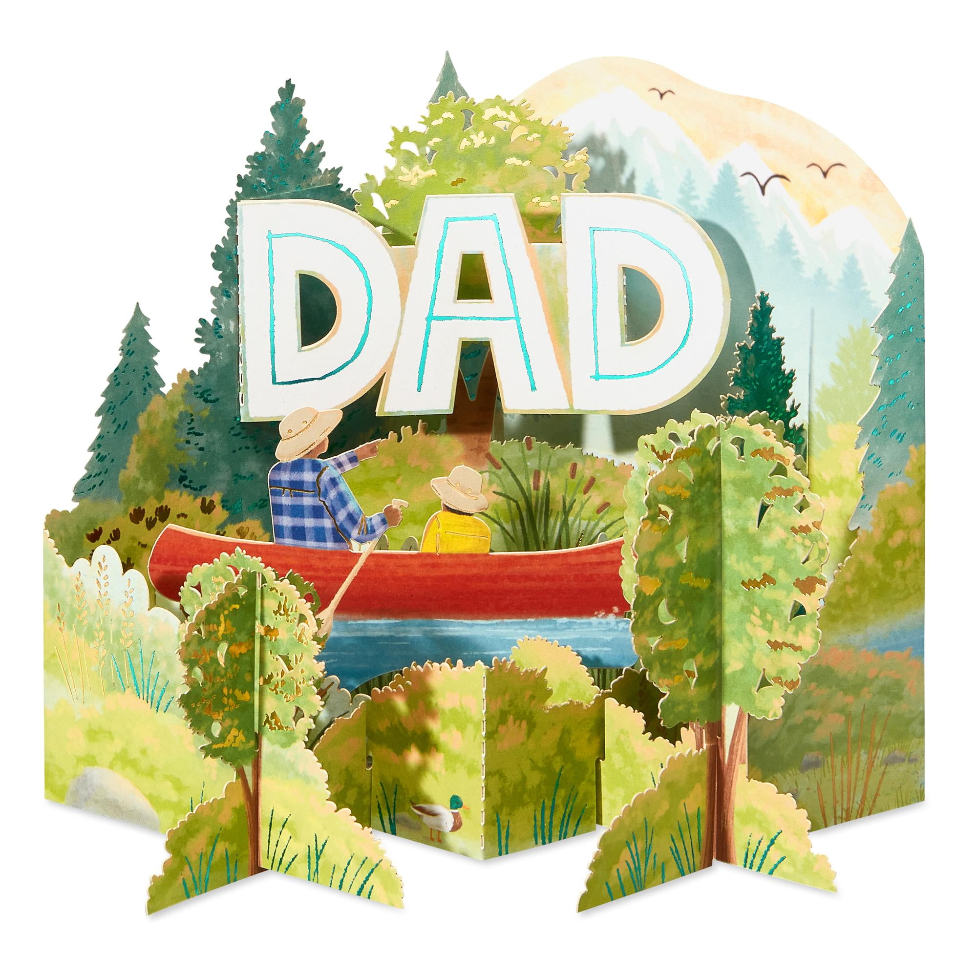 American Greetings Magic Moments Father's Day Card (Woodland Scene)