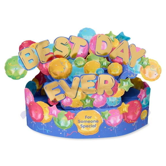 American Greetings Magic Moments Displayable Pop Up Birthday Card for Anyone (Best Day Ever)