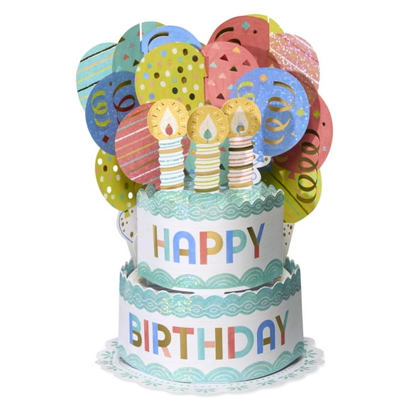 American Greetings Magic Moments Pop Up Displayable Birthday Card (Celebratory Cake)