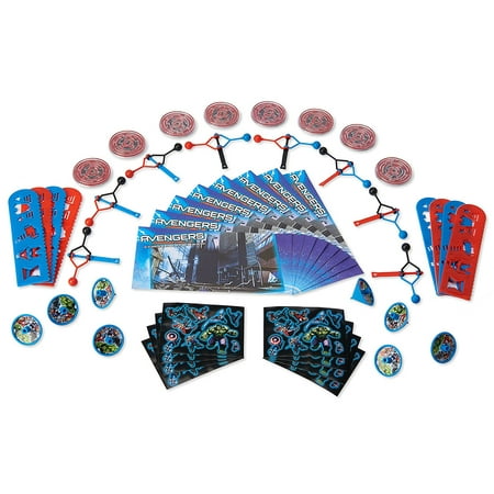 American Greetings Marvel Avengers Epic Party Favors, Mega Value Favor Pack, 48-Count