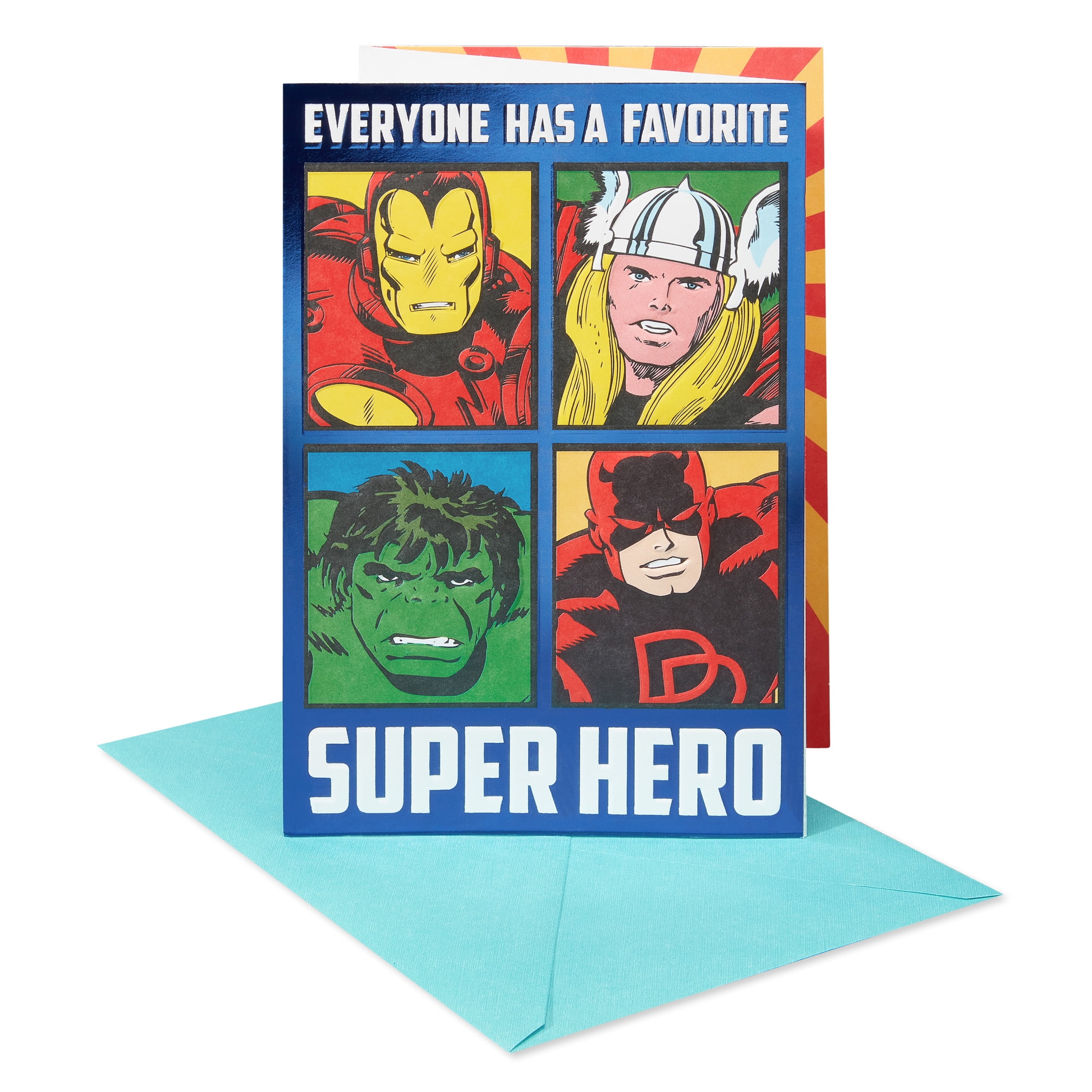 American Greetings Marvel Comics Father's Day Card for Dad (Everyone Has a Favorite Super Hero)