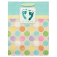 thumbnail image 1 of American Greetings Medium Baby Gift Bag, Ten Little Toes with Dots, 1 of 3