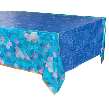 American Greetings Mermaid Party Supplies, Plastic Table Covers (3-Count)