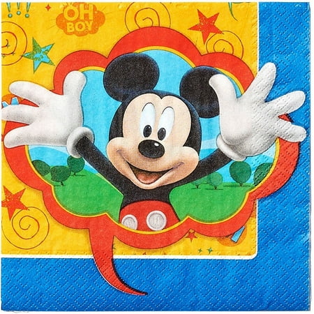 American Greetings Mickey Mouse Clubhouse Lunch Napkins, 16 Count, Party Supplies Novelty