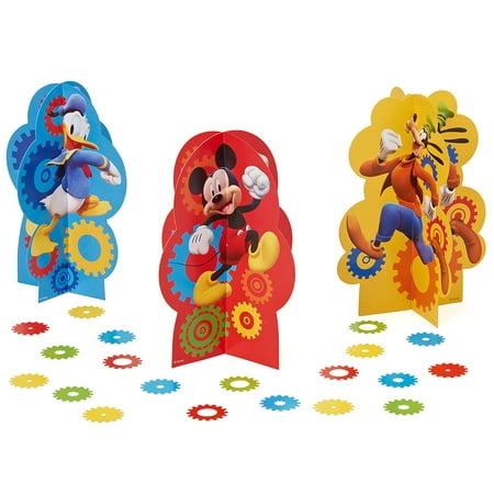 American Greetings Mickey Mouse Clubhouse Party Supplies, Table Decorations, 3-Count
