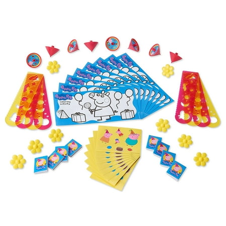 American Greetings Mini Peppa Pig Toys Assortment, Gift Basket Stuffers or Party Favors (48-Count)