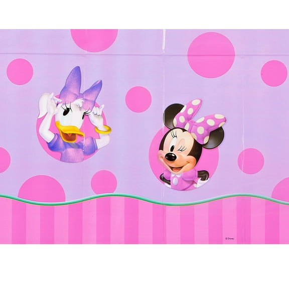 American Greetings Minnie Mouse Party Supplies, Plastic Table Cover, 54" x 96"