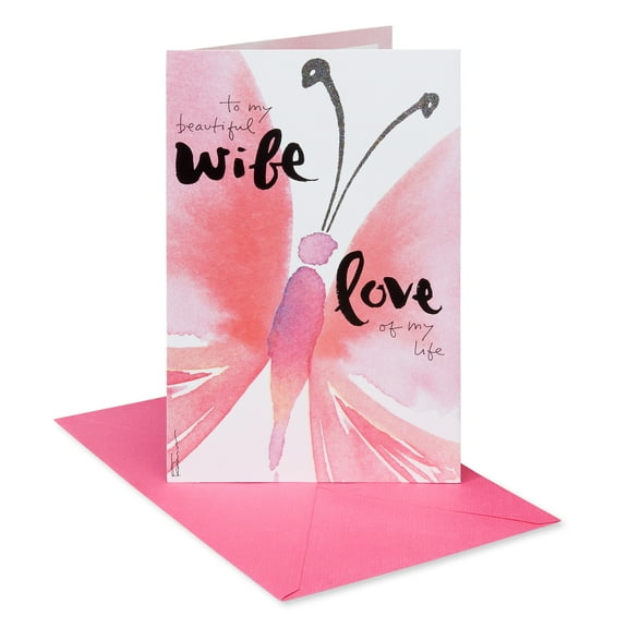 American Greetings Mother's Day Card for Wife (Butterfly Love)