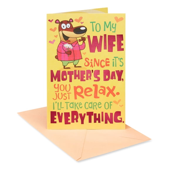 American Greetings Mother's Day Card for Wife (Just Relax)