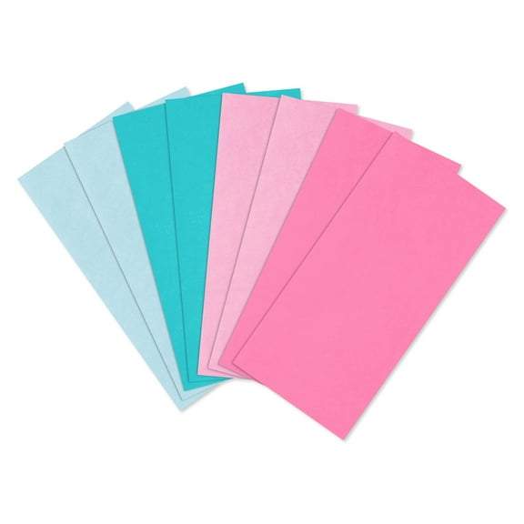 American Greetings 20 in. x 20 in. All Occasion Multi-color Gift Wrap Tissue Paper Bundle, Mint, Light Blue, Light Pink, French Vanilla (8-Sheets)