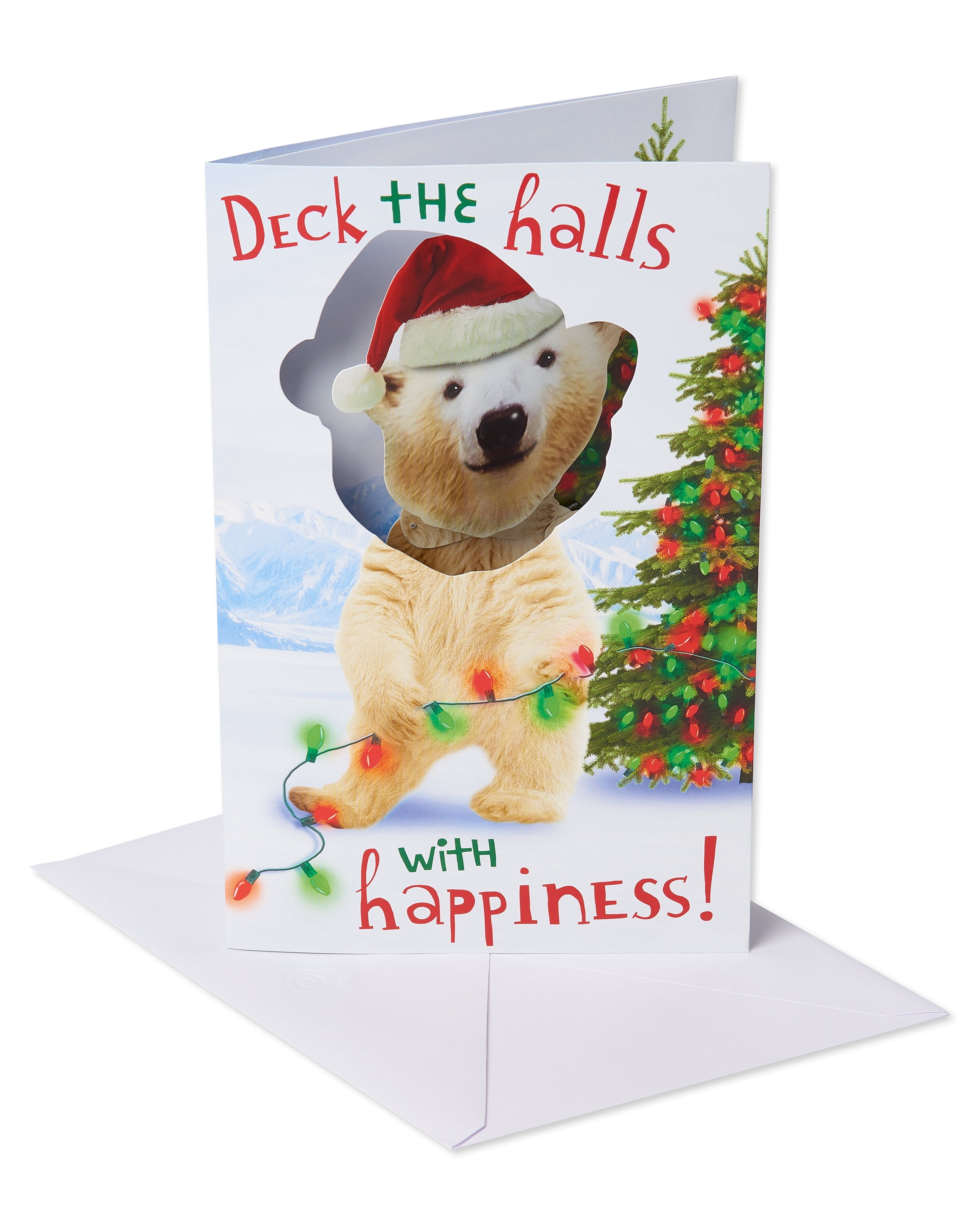 American Greetings Musical Christmas Card Dancing Polar Bear