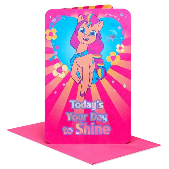 American Greetings My Little Pony Birthday Card for Girl (Today's Your Day to Shine)