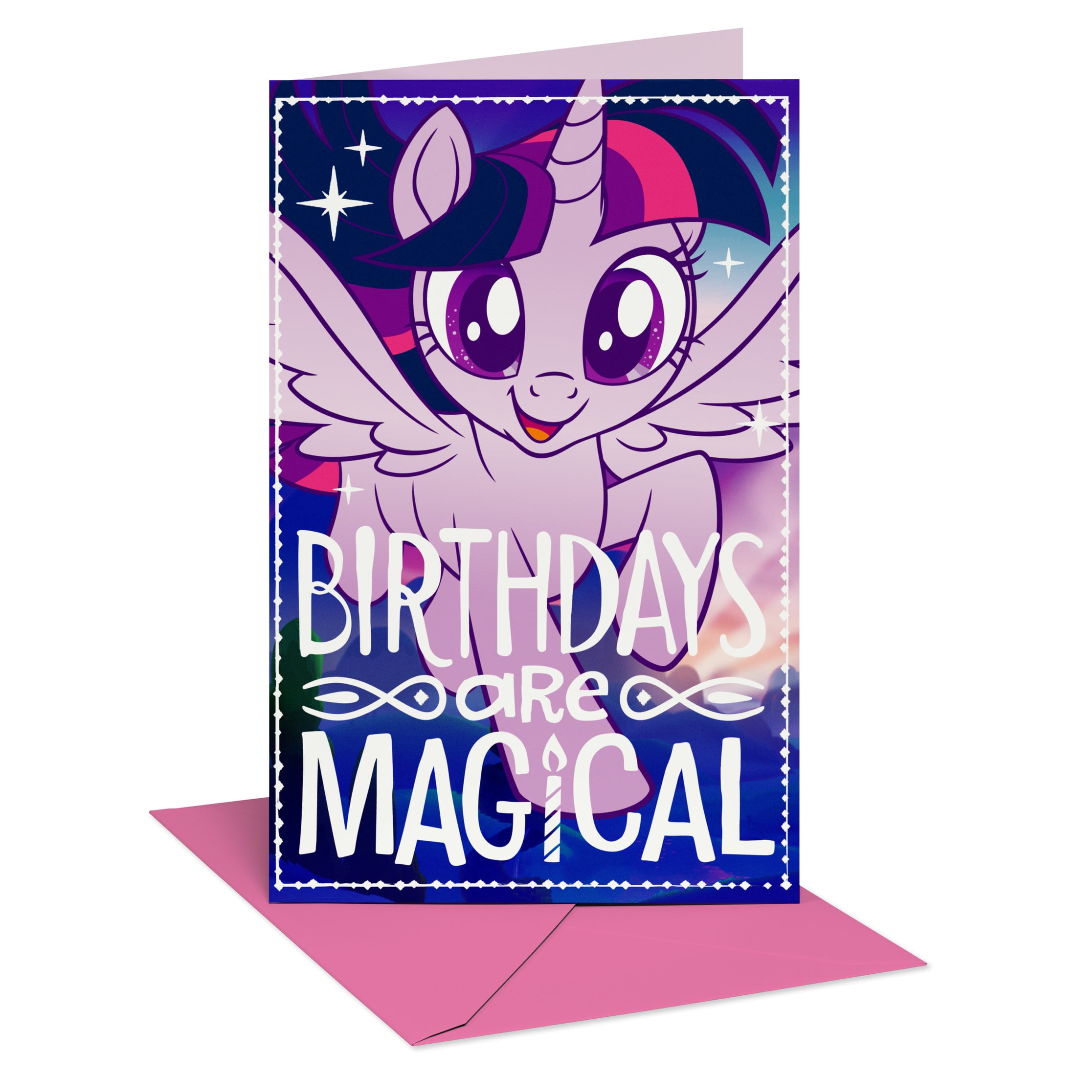 American Greetings My Little Pony Birthday Card for Girls (Twilight Sparkle Flying)