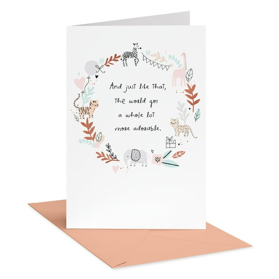 American Greetings New Baby Girl Card for Baby (Wildly Adorable)