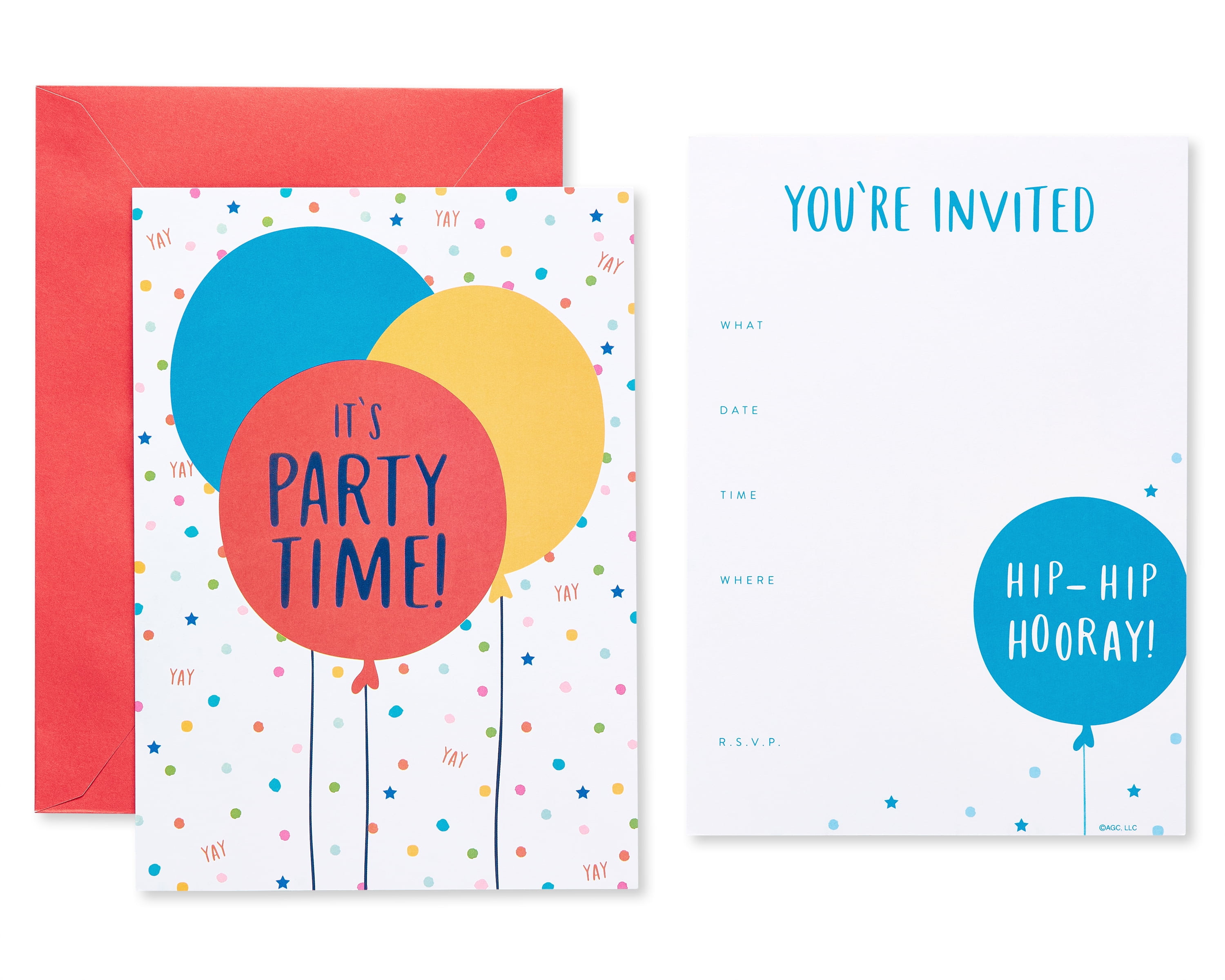 American Greetings Party Invitations Graduations Stationery Event Planning, Multi Color 25 Count
