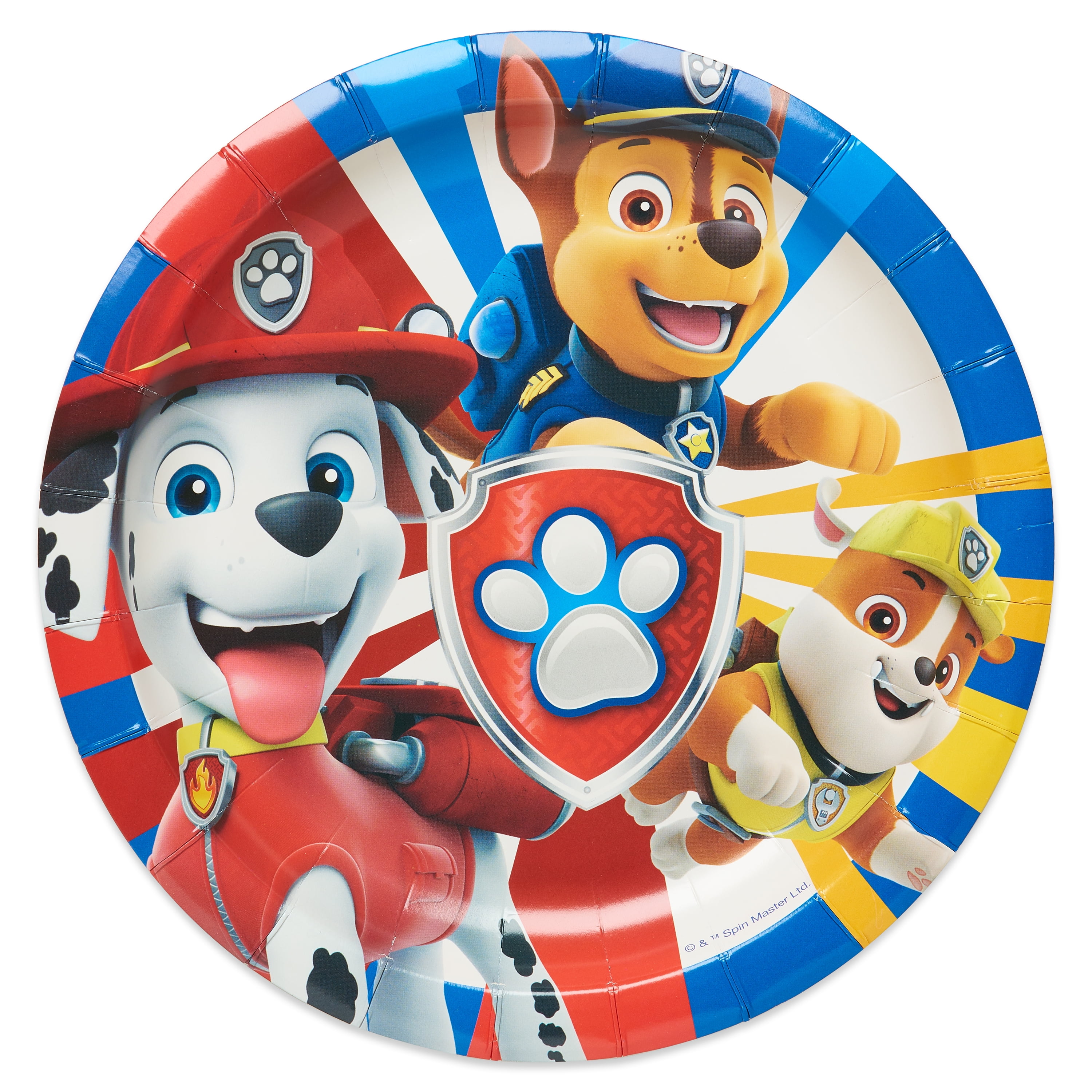 American Greetings Paw Patrol Paper Dessert Plate, 8-Count