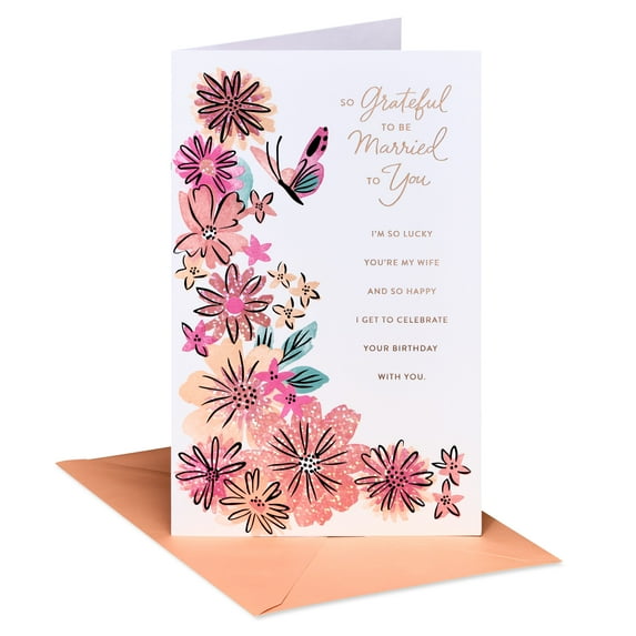 American Greetings Pop Up Birthday Card for Wife (Butterfly Wishes)