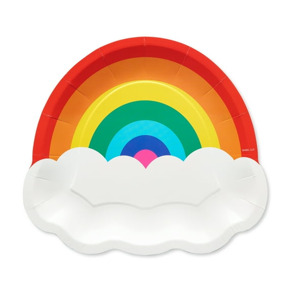 American Greetings Rainbow Party Supplies, Dinner Plates (36-Count)