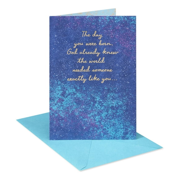 American Greetings Religious Birthday Card (Cosmos)