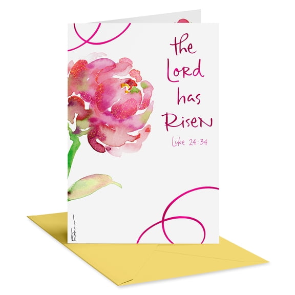 American Greetings Religious Easter Card (Blossoming Flower)