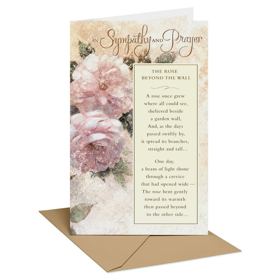 American Greetings Religious Sympathy Card (In Sympathy and Prayer)