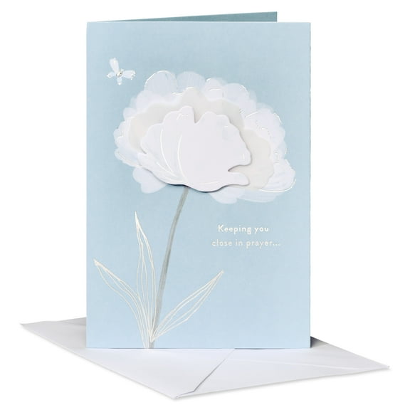 American Greetings Religious Sympathy Card (Keeping You Close in Prayer)