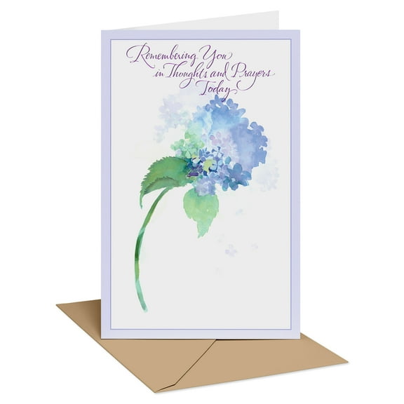 American Greetings Religious Sympathy Card (Thoughts and Prayers)