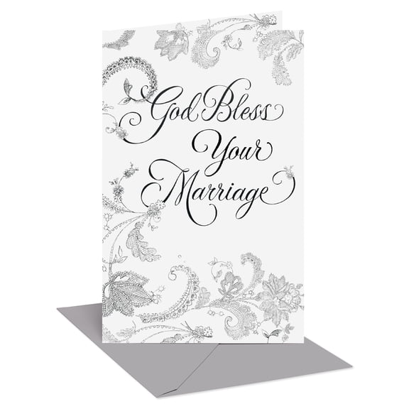 American Greetings Religious Wedding Card for Bride and Groom (God Bless)