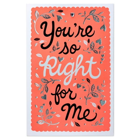 American Greetings Right for Me Anniversary Card with Rhinestone